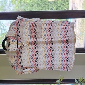 Casual top medium multi color